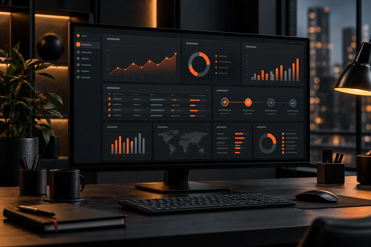 Custom business management system and operational dashboard
